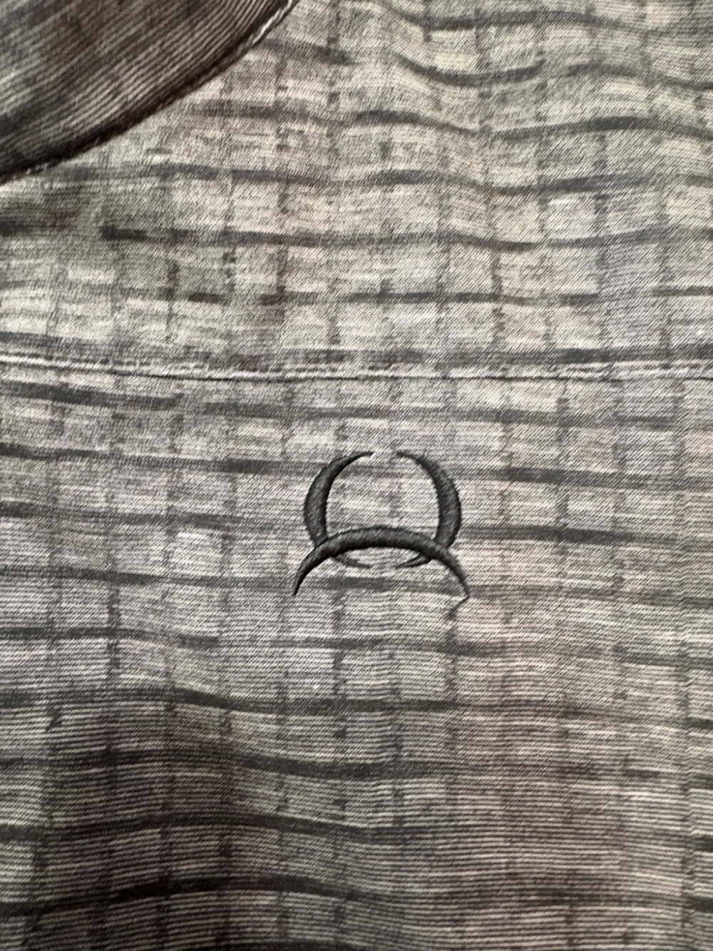 Cinch mens bonded softshell vest size 2XL, gray checkered, used - Picture 6 of 7